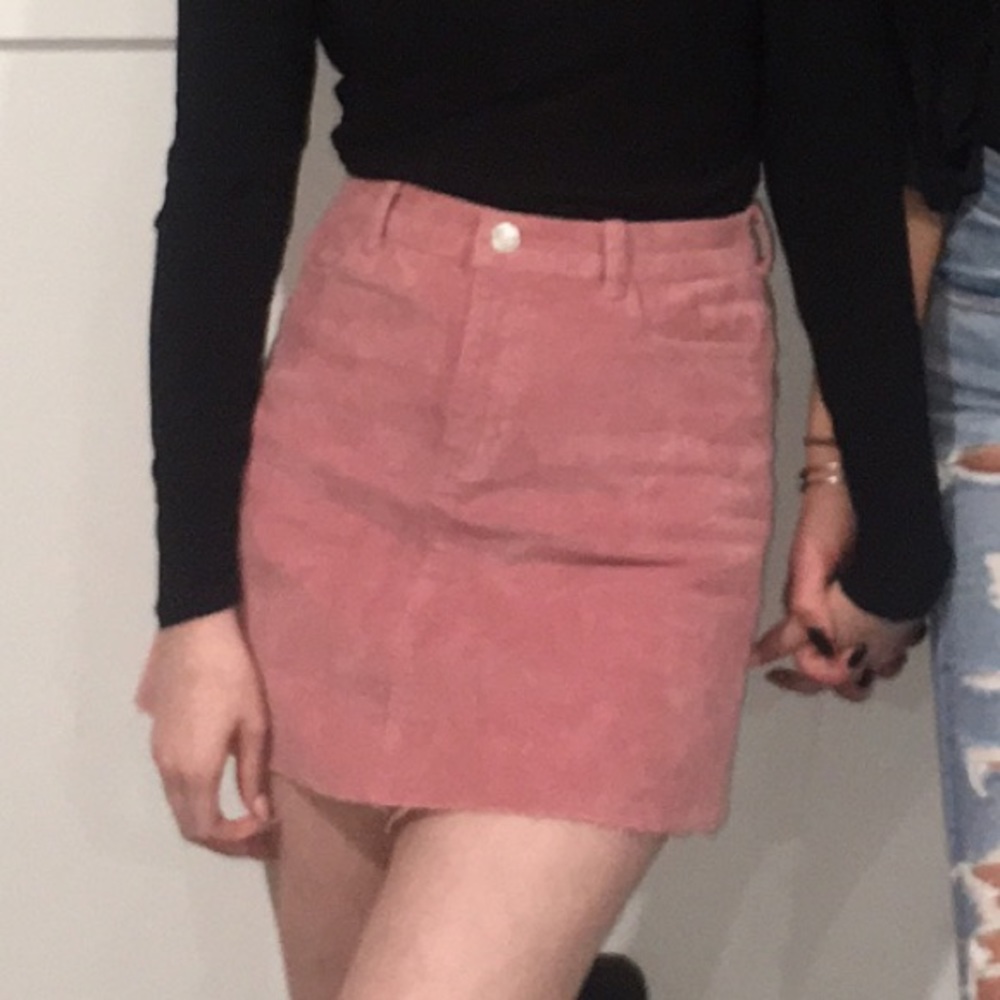 Like New Pink Corduroy Skirt